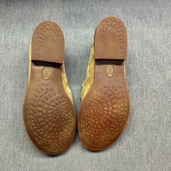 Sofft Nevara Women 9 Dress Loafers  Hazelwood Tan Suede Academia Business Chunky - Picture 4 of 9